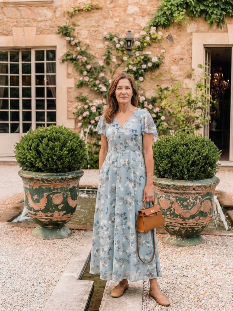 Serena Flow Dress - Elegante Jurk met Luchtige Pasvorm & Flatterende Fit