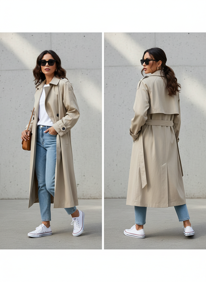Camille Trench - Accentueert je taille en beweegt licht met je mee